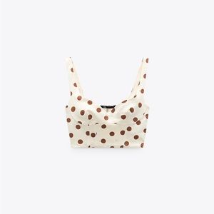 DOTTED CROP TOP